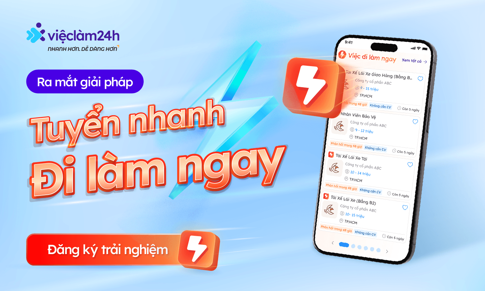 Vieclam24h ra mắt giải pháp “Tuyển nhanh - Đi làm ngay” tối ưu cho doanh nghiệp cần tuyển dụng nhanh