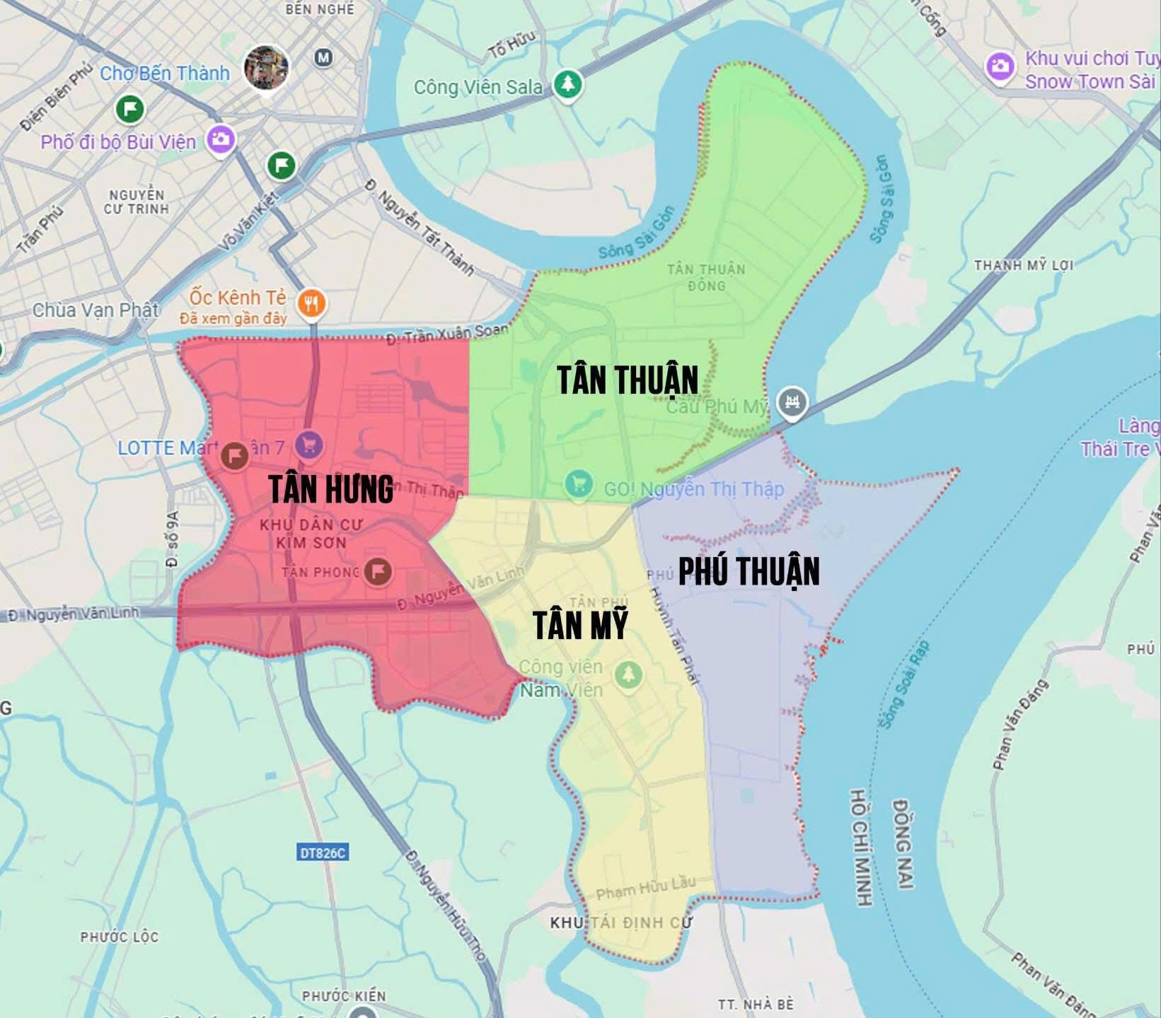 CÁC PHƯỜNG Ở QUẬN 7 SẼ SÁP NHẬP THÀNH 4 PHƯỜNG TỪ NĂM 2025
