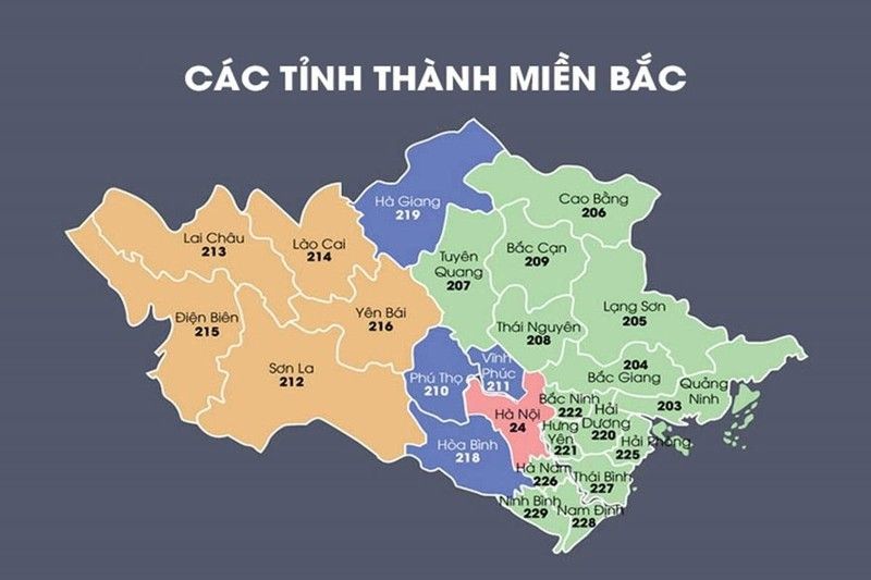 Danh sách các tỉnh miền Bắc trước, sau sáp nhập và thông tin chi tiết