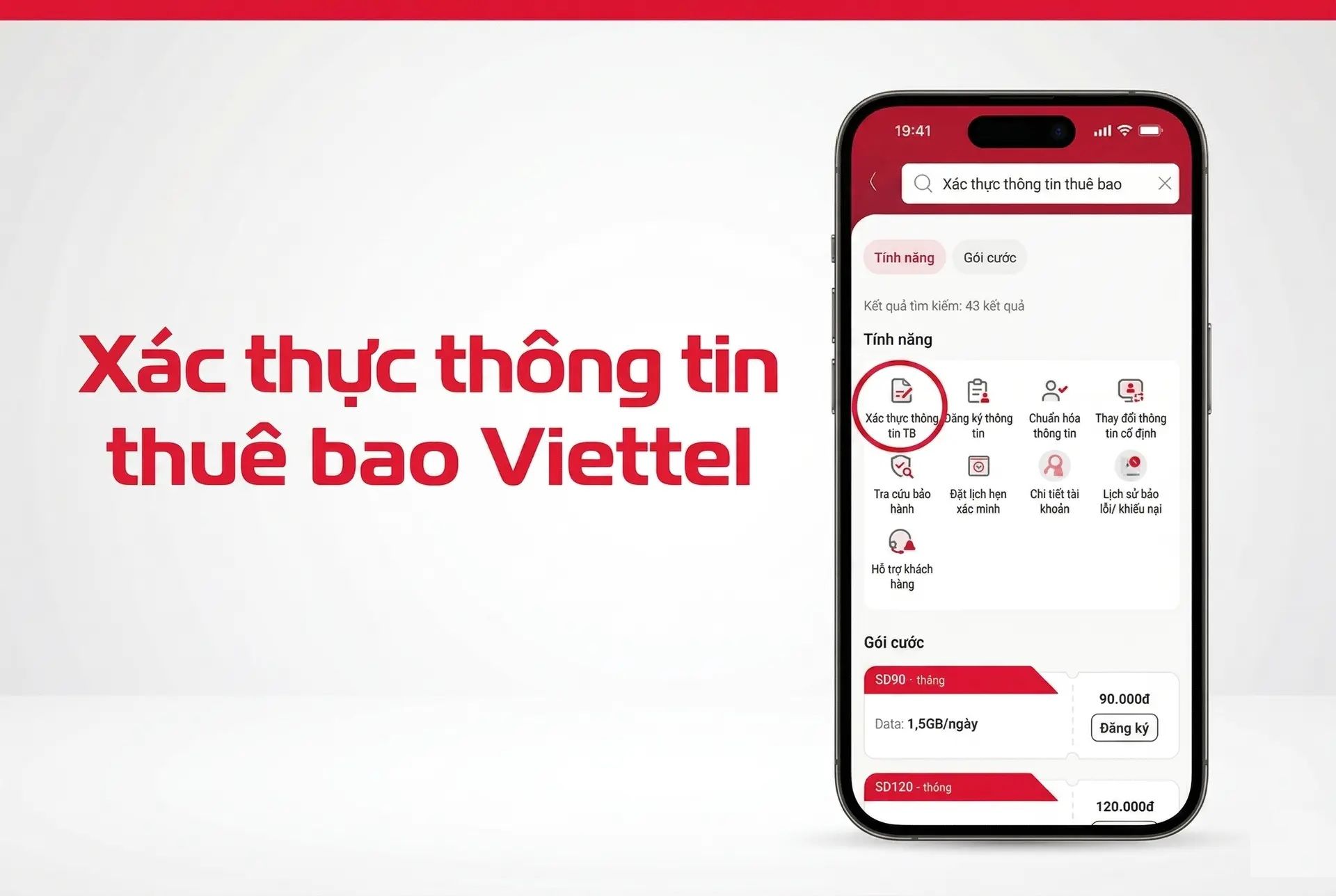 Cách xác thực thông tin thuê bao Viettel bằng app My Viettel