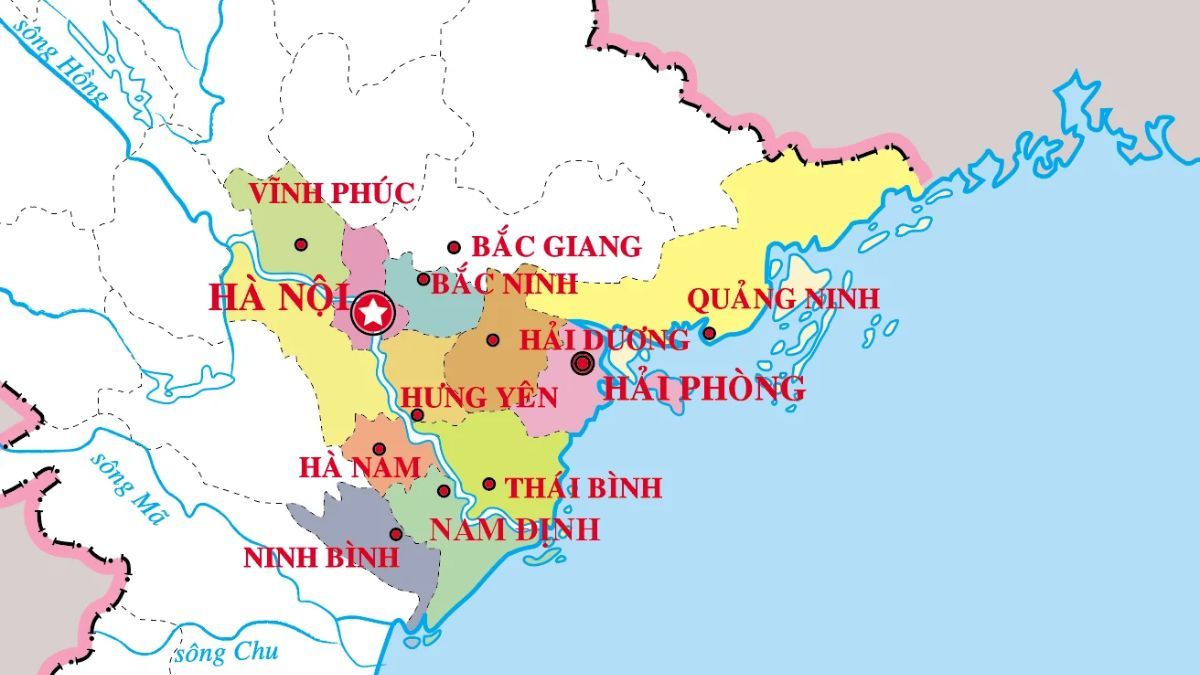 Danh sách các tỉnh Đồng bằng Sông Hồng sau sáp nhập và cơ hội việc làm